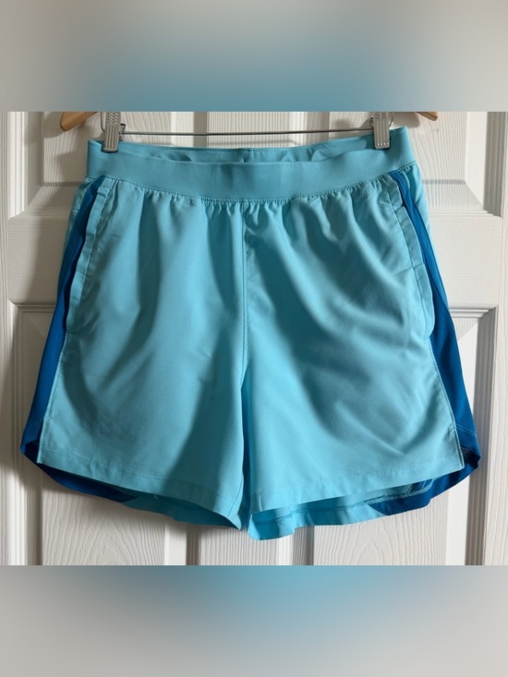 Under Armour Light Blue & Royal Blue Men's Swim Trunks